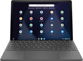 HP - 11" Touch Screen Chromebook Tablet - Qualcomm Snapdragon - 8GB Memory - 64GB eMMC - Natural Silver & Shade Gray - Front_Zoom