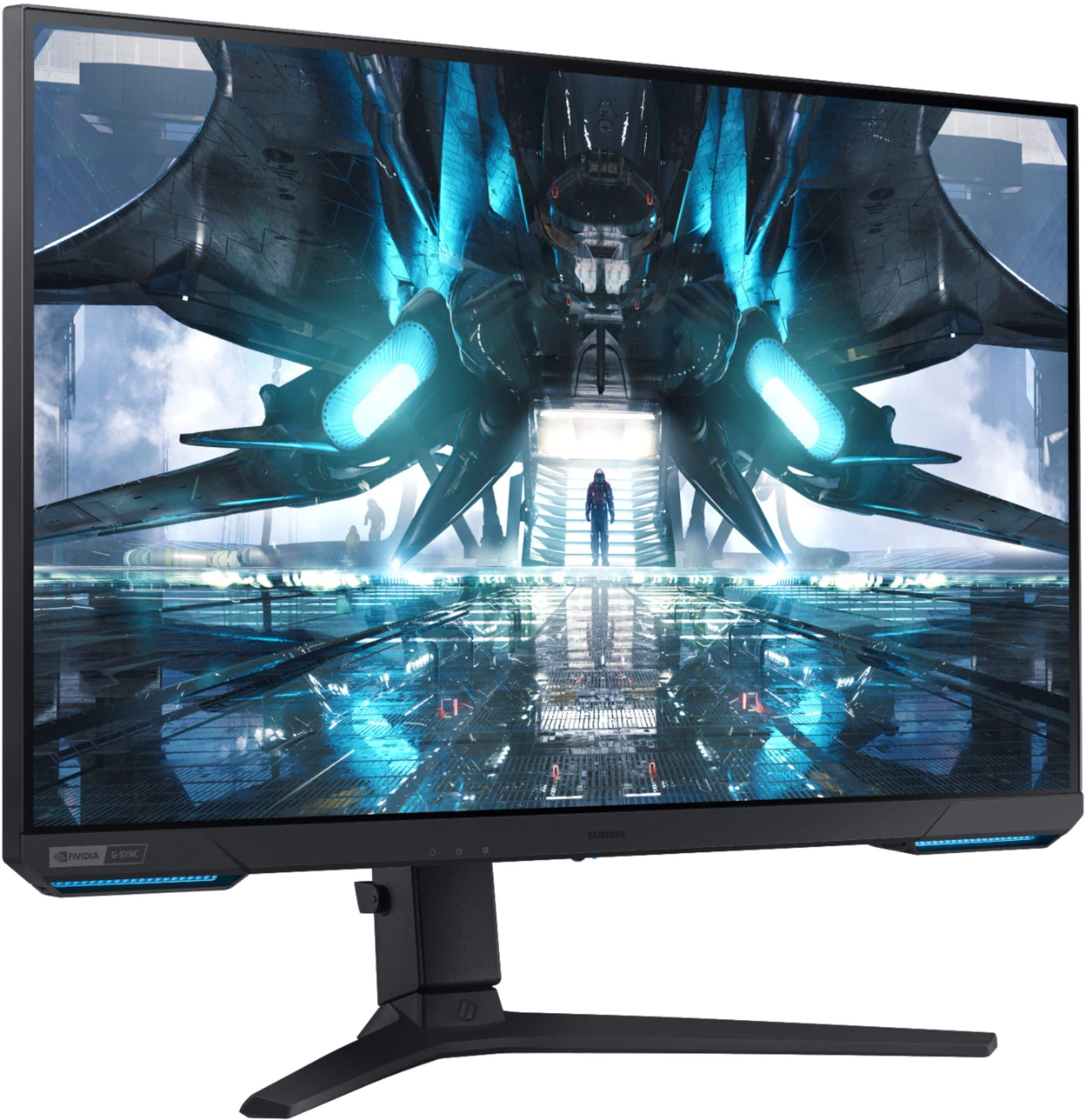 Alt View 11. Samsung - Geek Squad Certified Refurbished Odyssey G7 28" IPS 1 ms 4K UHD FreeSync & G-Sync Compatible Gaming Monitor with HDR - Black.