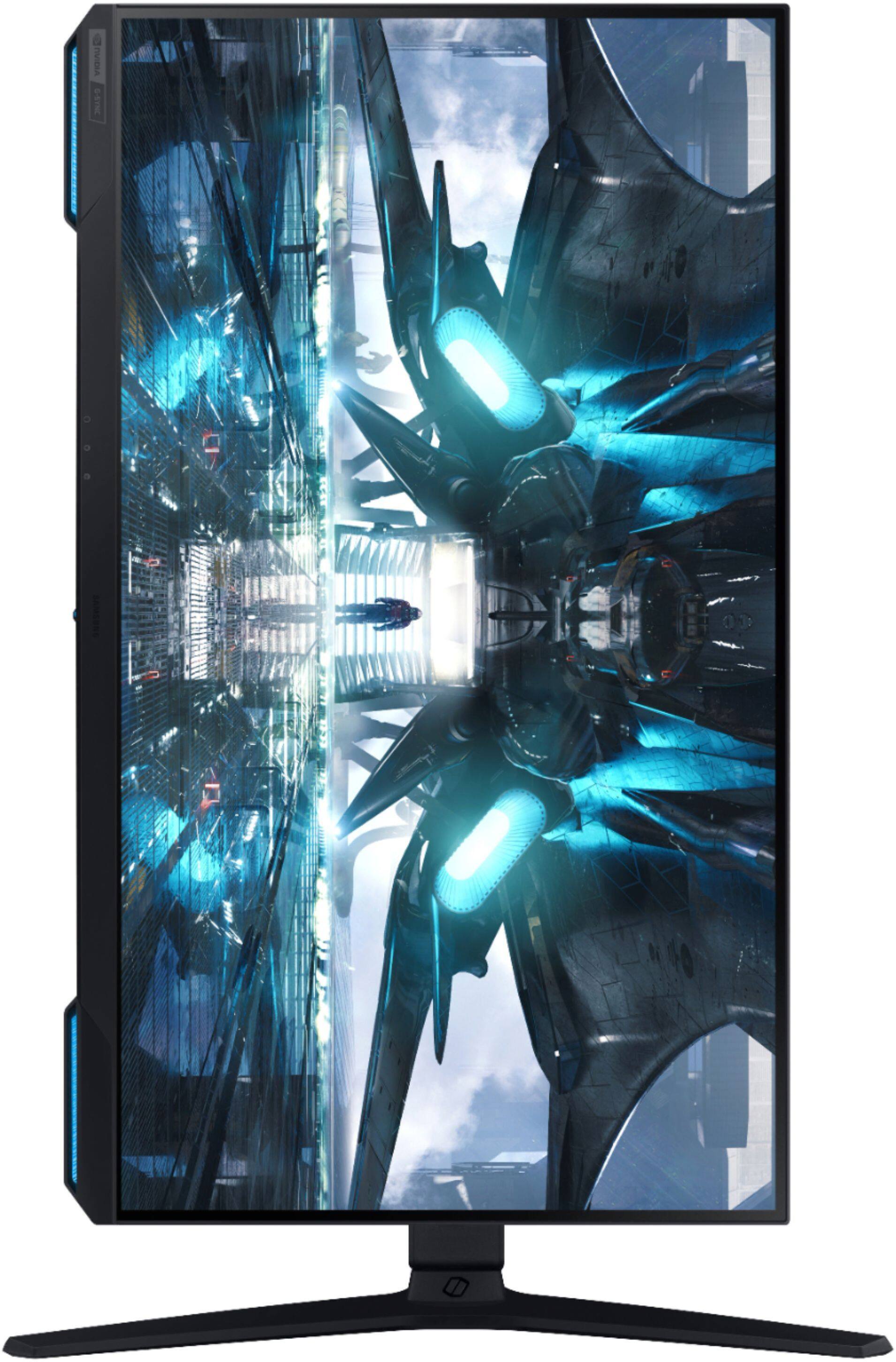 Alt View 27. Samsung - Geek Squad Certified Refurbished Odyssey G7 28" IPS 1 ms 4K UHD FreeSync & G-Sync Compatible Gaming Monitor with HDR - Black.