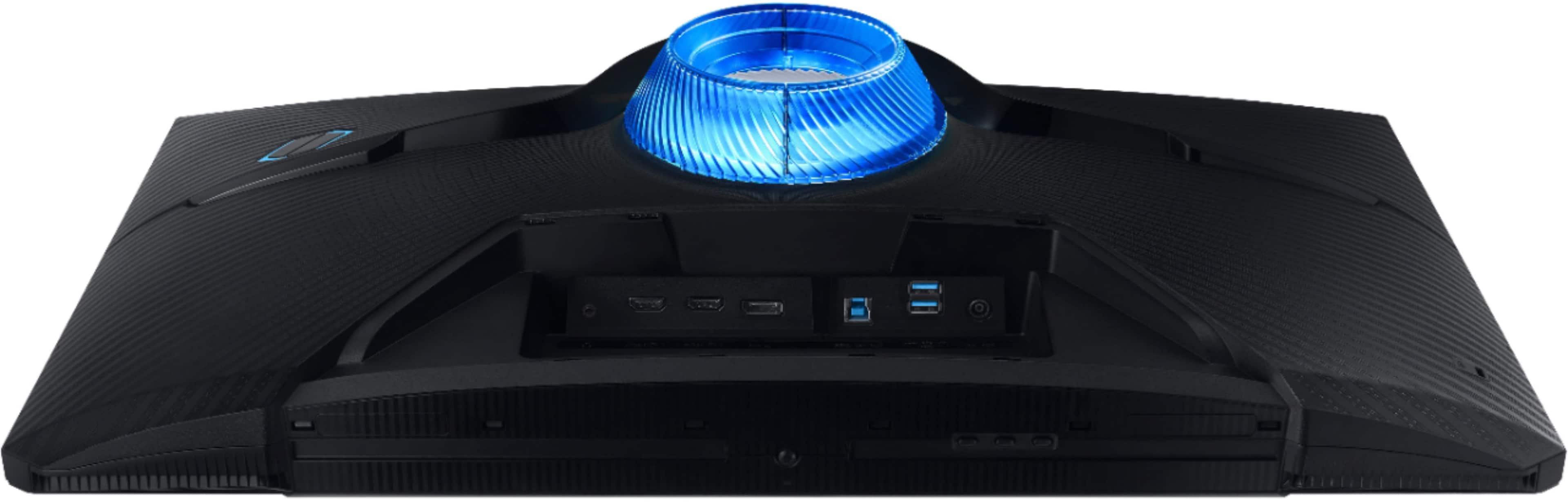 Alt View 30. Samsung - Geek Squad Certified Refurbished Odyssey G7 28" IPS 1 ms 4K UHD FreeSync & G-Sync Compatible Gaming Monitor with HDR - Black.