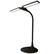 Front. OttLite - Pivot LED Desk Lamp with Dual Shades - Black.