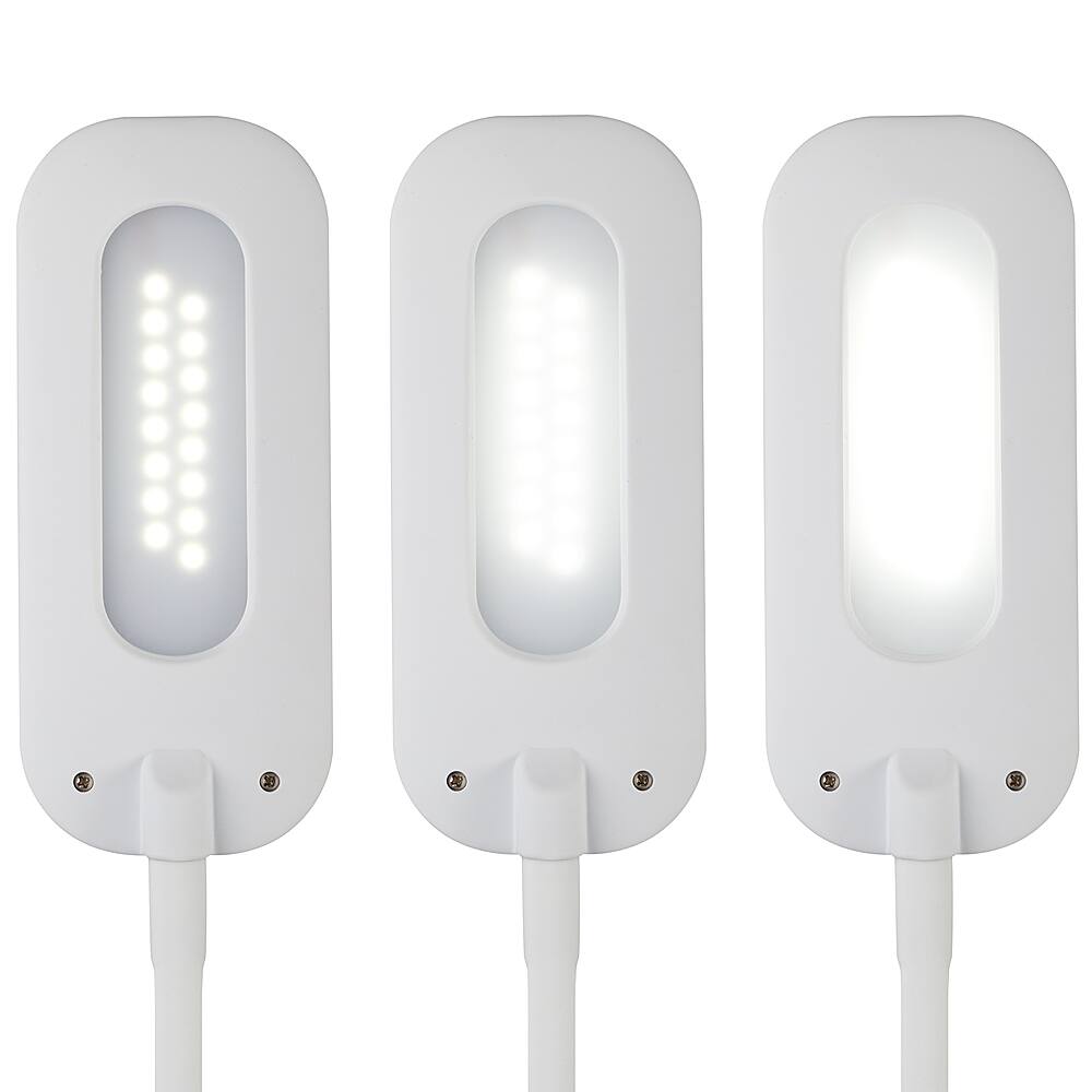 Alt View 12. OttLite - Flexible Soft Touch LED Clip - White.