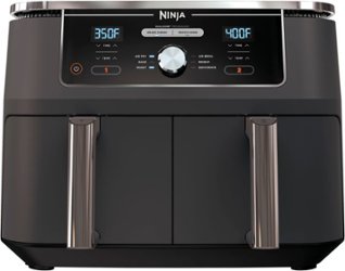 Ninja - Foodi 6-in-1 10-qt. XL 2-Basket Air Fryer with DualZone Technology - Grey - Front_Zoom
