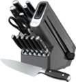 Angle Zoom. Ninja - Foodi NeverDull Premium 14-Piece Knife Block Set with Built-in Sharpener System - Black & Silver.
