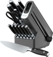 Ninja - Foodi NeverDull Premium 14-Piece Knife Block Set with Built-in Sharpener System - Black & Silver - Angle_Zoom