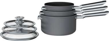 Ninja - NeverStick Premium Nest System 6-Piece Cookware Set - Gray - Angle_Zoom