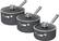 Left. Ninja - NeverStick Premium Nest System 6-Piece Cookware Set - Gray.
