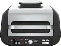 Ninja Foodi XL Pro Indoor 7 in 1 Grill Griddle with 4 Quart Air Fryer Roast Bake Dehydrate Broil Silver Black IG601 Best Buy