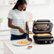 Alt View Zoom 12. Ninja - Foodi XL Pro Indoor 7-in-1 Grill & Griddle with 4-Quart Air Fryer, Roast, Bake, Dehydrate, Broil - Silver/Black.