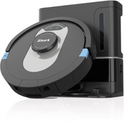 Shark - AI Ultra Robot Vacuum with Matrix Clean, Home Mapping, HEPA Bagless Self Empty Base, WiFI Connected - Black - Front_Zoom