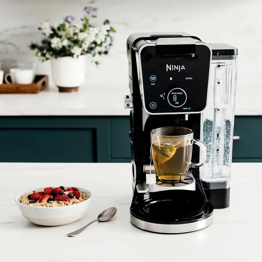 Alt View 14. Ninja - DualBrew PRO 12-Cup Specialty Coffee System with Thermal Carafe, K-Cup Compatible, Hot Water System & Frother - Black/Silver.