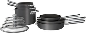 Ninja - Foodi NeverStick Premium Nest System 10-Piece Cookware Set - Gray - Angle_Zoom