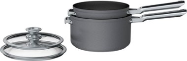 Ninja - Foodi NeverStick Premium Nest System 4-Piece Cookware Set - Gray - Angle_Zoom