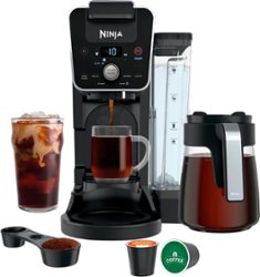 Ninja - DualBrew 12-Cup Coffee Maker with K-Cup compatibility and 3 brew styles - Black - Front_Zoom