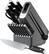 Angle. Ninja - Foodi NeverDull Premium 17-Piece Knife Block Set with Built-in Sharpener System - Black & Silver.