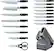 Alt View 23. Ninja - Foodi NeverDull Premium 17-Piece Knife Block Set with Built-in Sharpener System - Black & Silver.