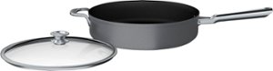 Ninja - NeverStick Premium Nest System 5-Quart Sauté Pan with Glass Lid - Black - Angle_Zoom