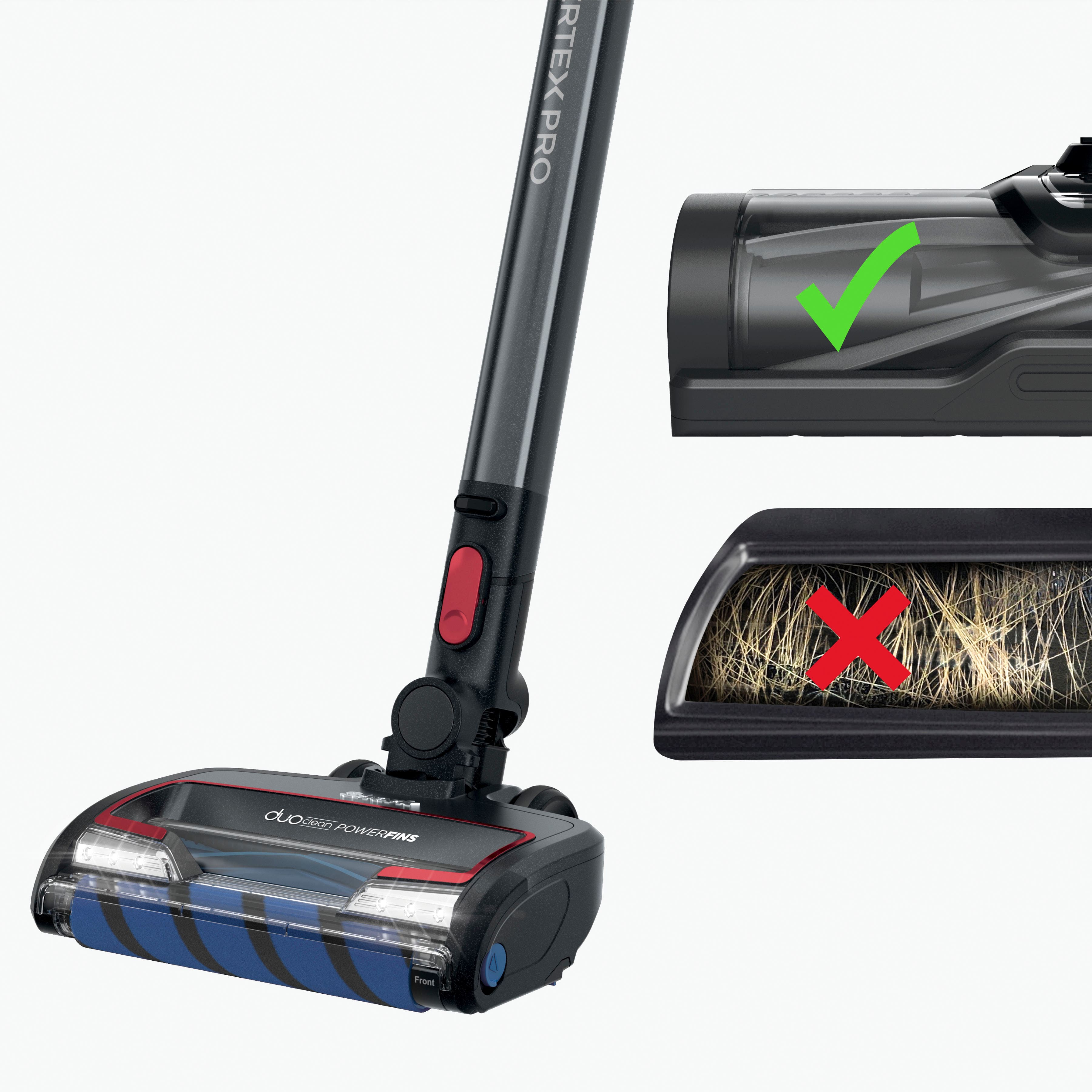 Alt View 22. Shark - Vertex Pro Cordless Stick Vacuum with DuoClean PowerFins - Gray.