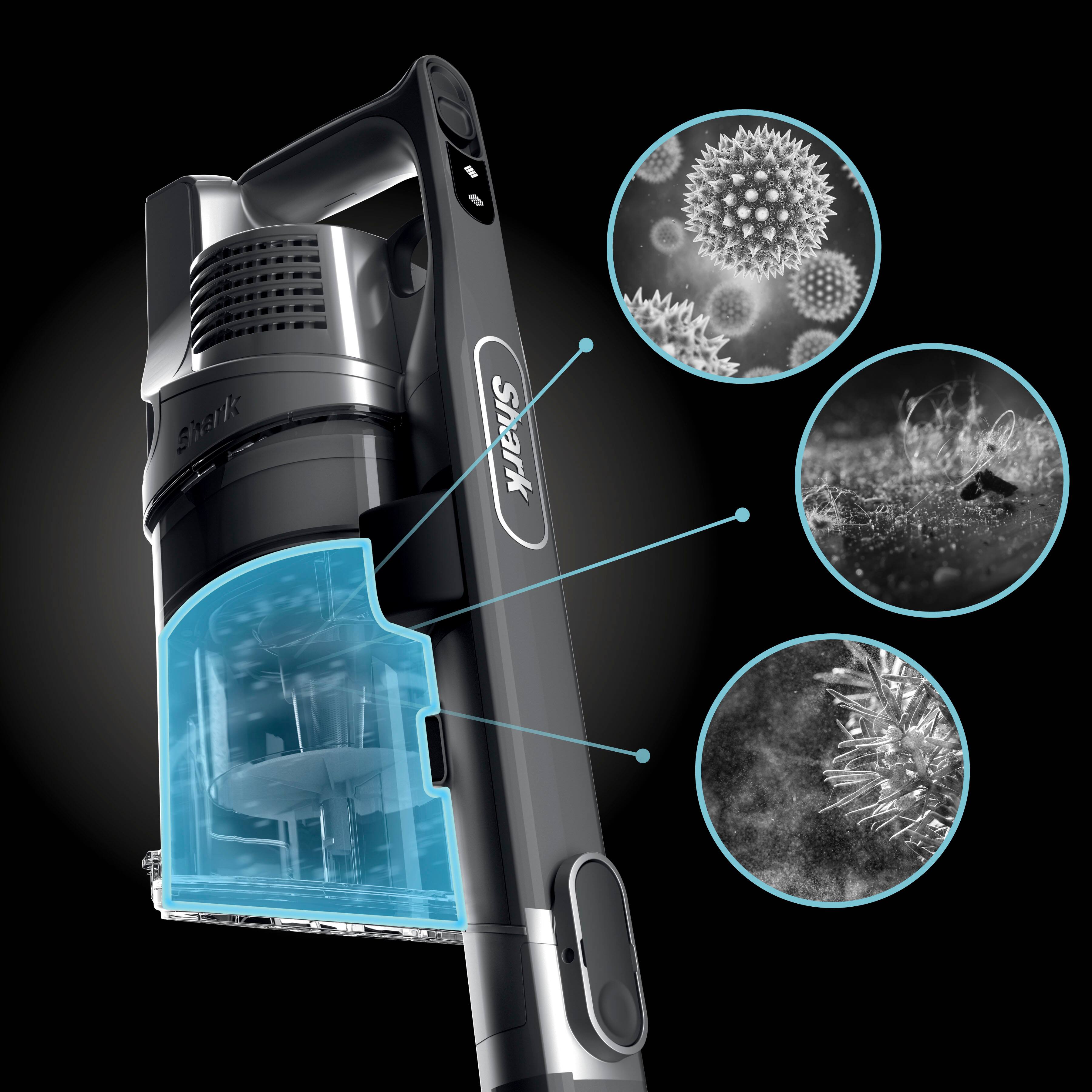 Alt View 26. Shark - Vertex Pro Cordless Stick Vacuum with DuoClean PowerFins - Gray.