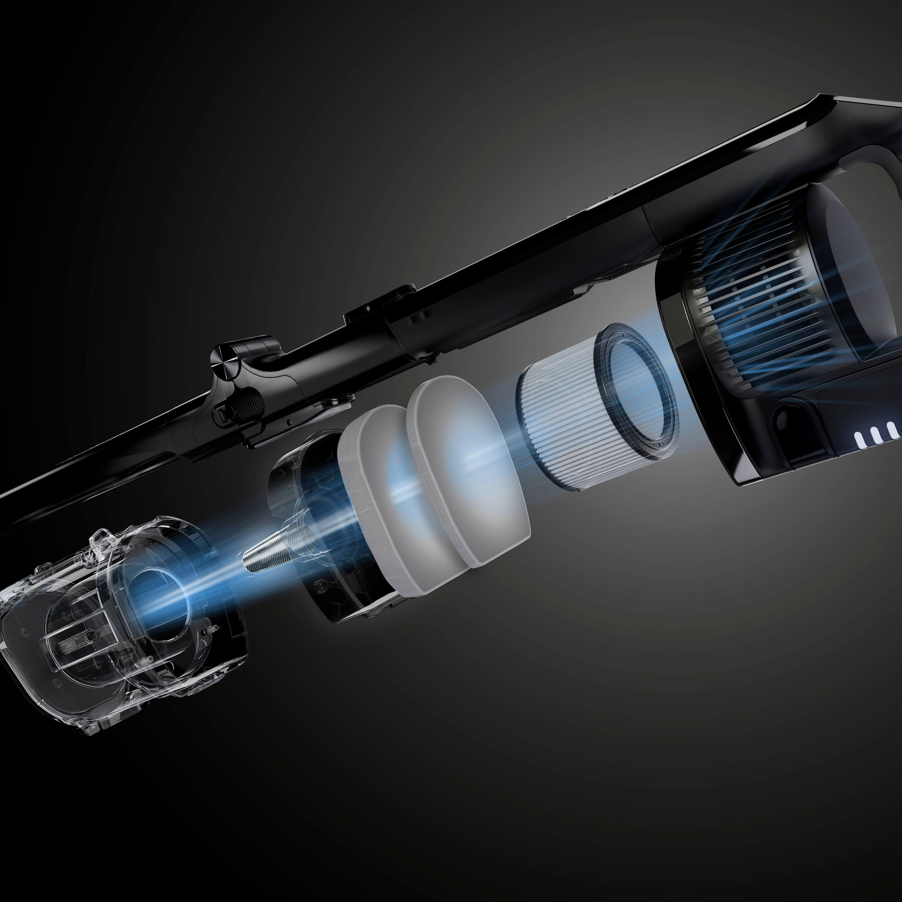 Alt View 27. Shark - Vertex Pro Cordless Stick Vacuum with DuoClean PowerFins - Gray.