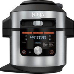 Ninja - Foodi 14-in-1 8qt. XL Pressure Cooker & Steam Fryer with SmartLid - Stainless/Black - Angle_Zoom