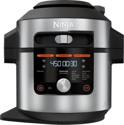 Ninja - Foodi 14-in-1 8qt. XL Pressure Cooker & Steam Fryer with SmartLid - Stainless/Black