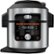 Angle. Ninja - Foodi 14-in-1 8qt. XL Pressure Cooker & Steam Fryer with SmartLid - Stainless/Black.