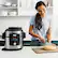 Alt View 16. Ninja - Foodi 14-in-1 8qt. XL Pressure Cooker & Steam Fryer with SmartLid - Stainless/Black.
