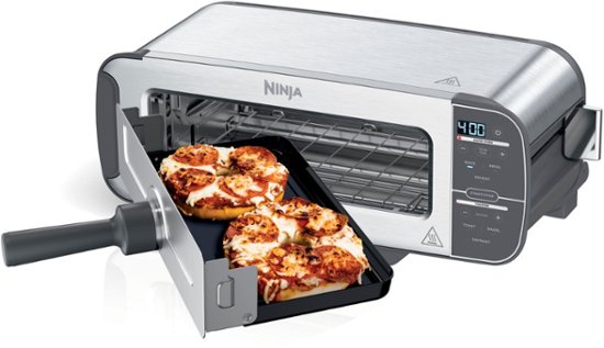 Ninja – Foodi 2-Slice Toaster Oven with Flip Functionality – Stainless Steel