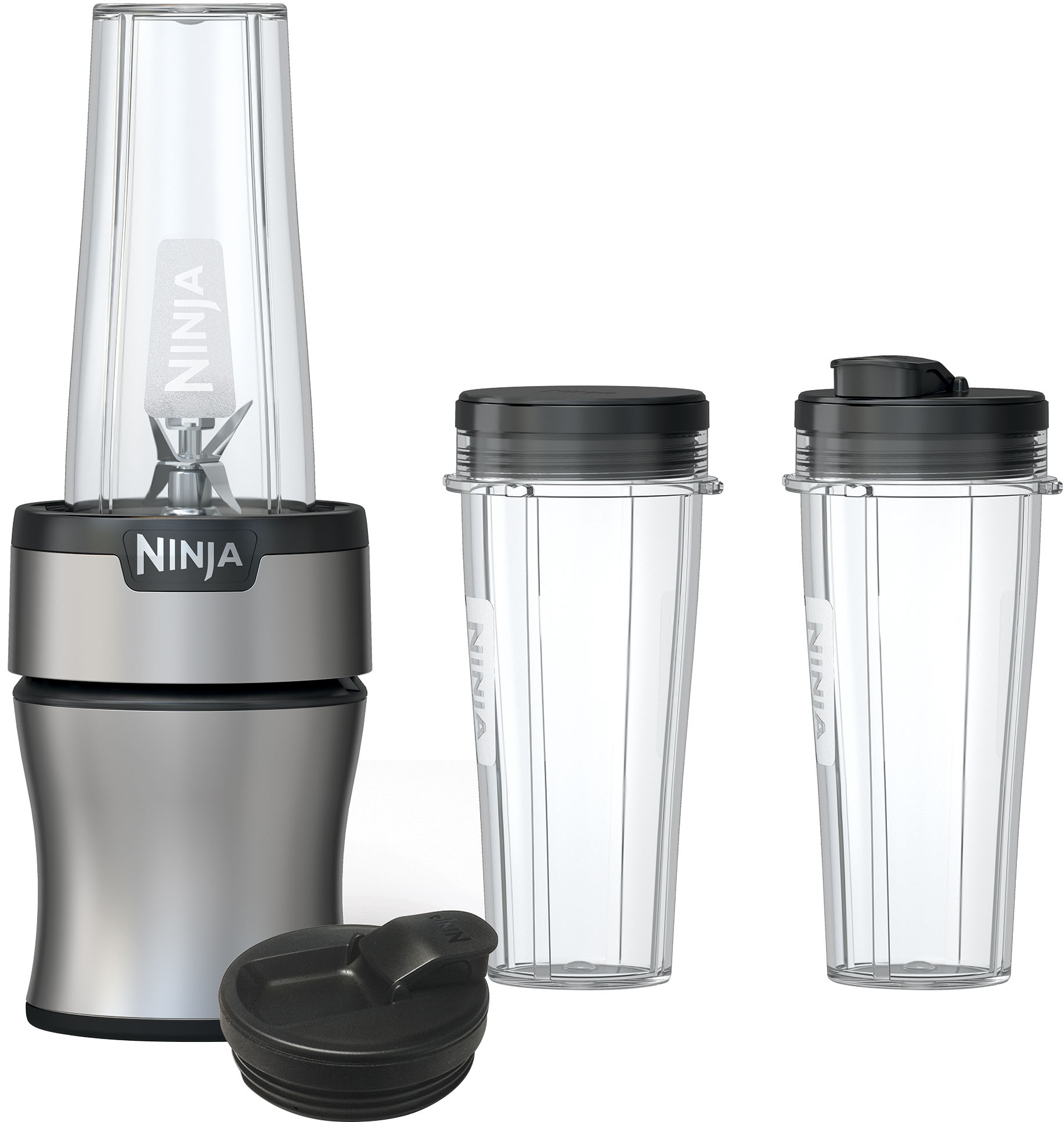 Best Buy: Ninja Nutri-Blender Plus 20-Oz. Single-Serve Blender Silver BN301