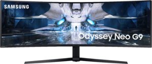 Samsung - Geek Squad Certified Refurbished Odyssey Neo 49" LED Curved FreeSync and G-SYNC Compatable Monitor with HDR - Black - Front_Zoom