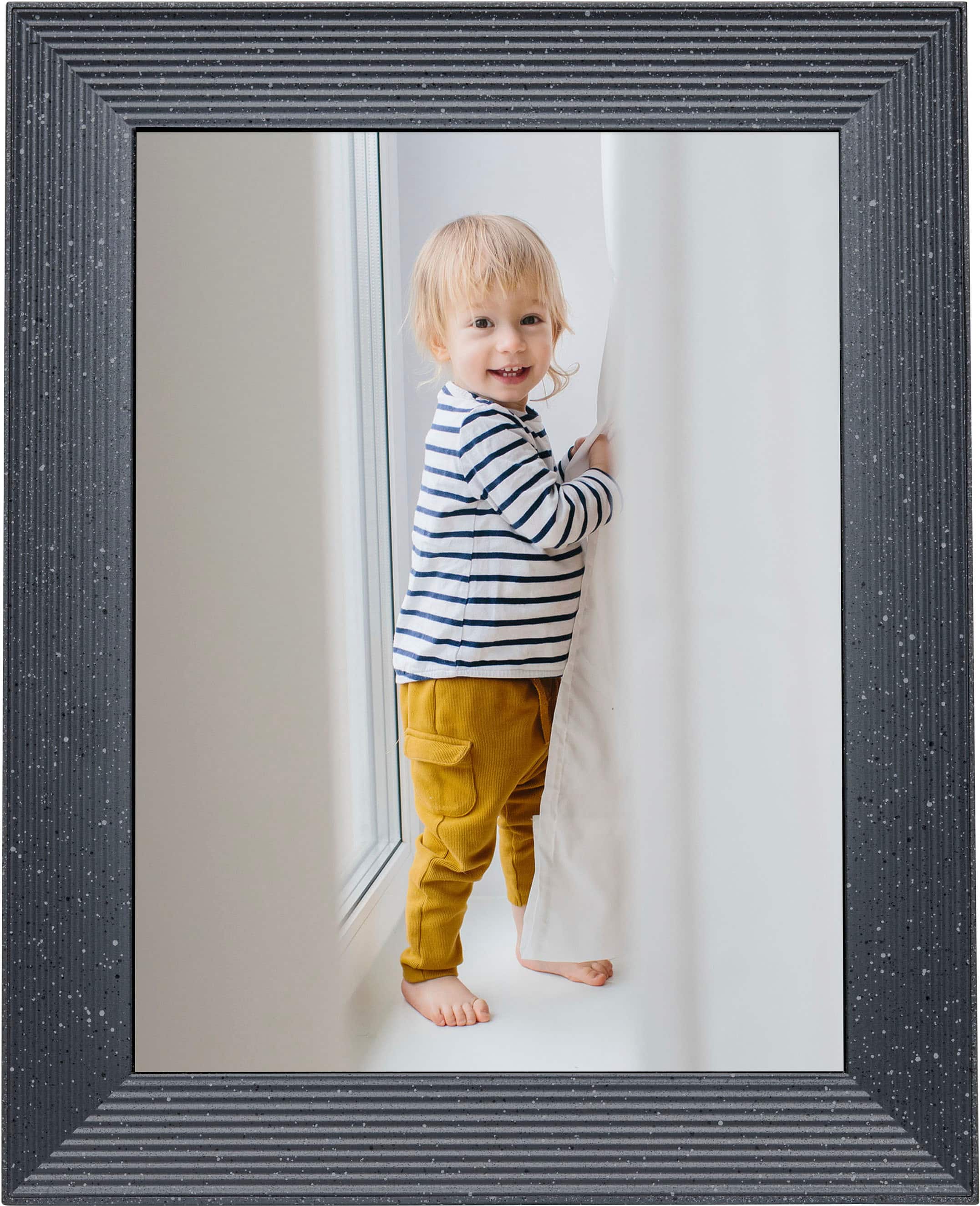 Alt View 12. Aura - Mason Luxe 9.7'' LCD Wi-Fi Digital Photo Frame - Pebble.