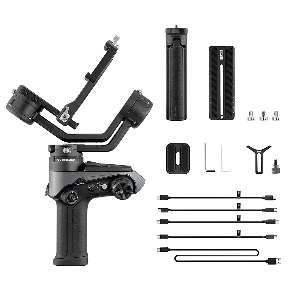 Angle View: Zhiyun - Weebill-2 3-Axis Gimbal with Built-in Retractable LED Touchscreen