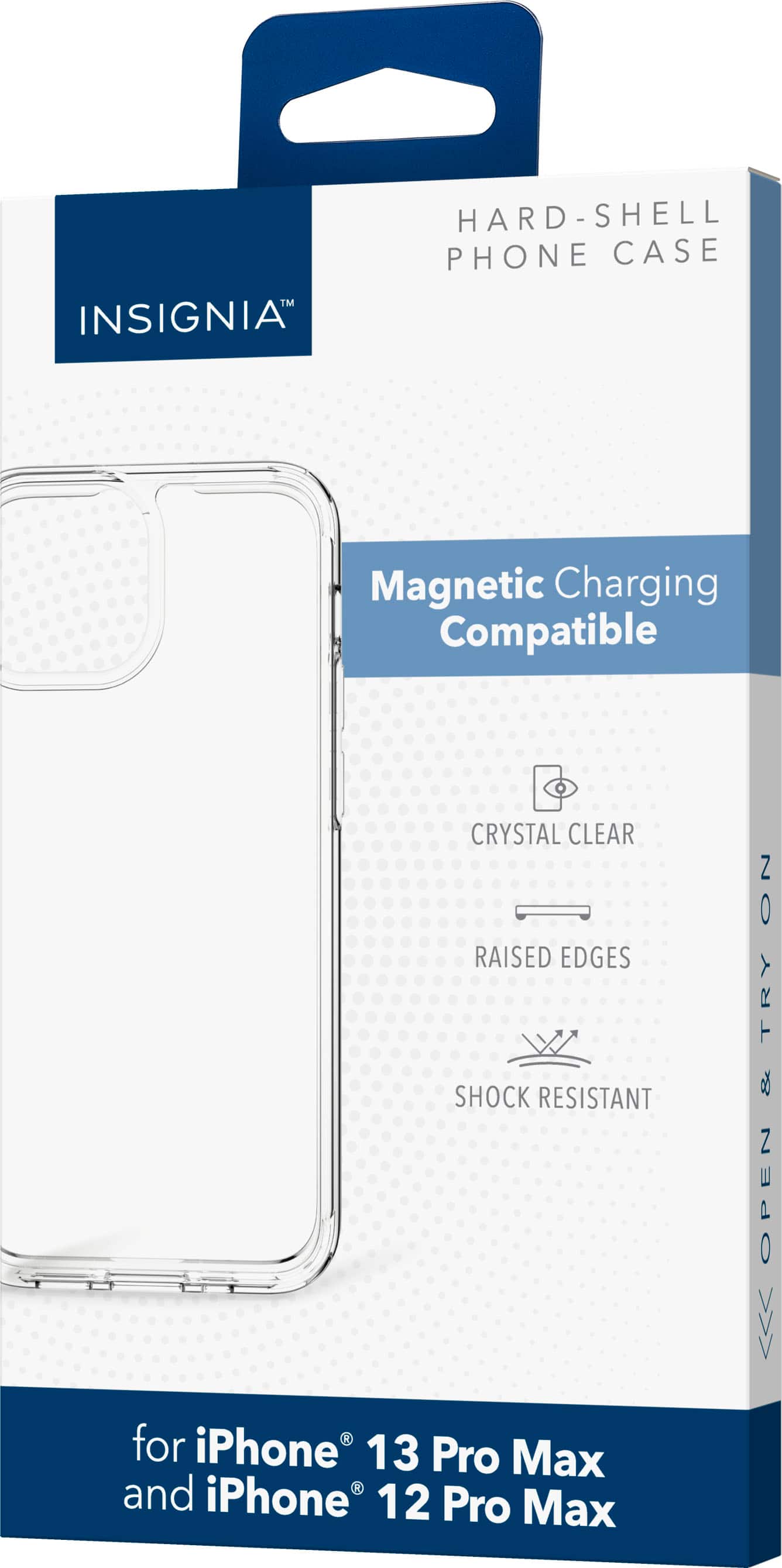 Alt View 15. Insignia™ - Hard Shell Case for iPhone 13 Pro Max and iPhone 12 Pro Max - Clear.