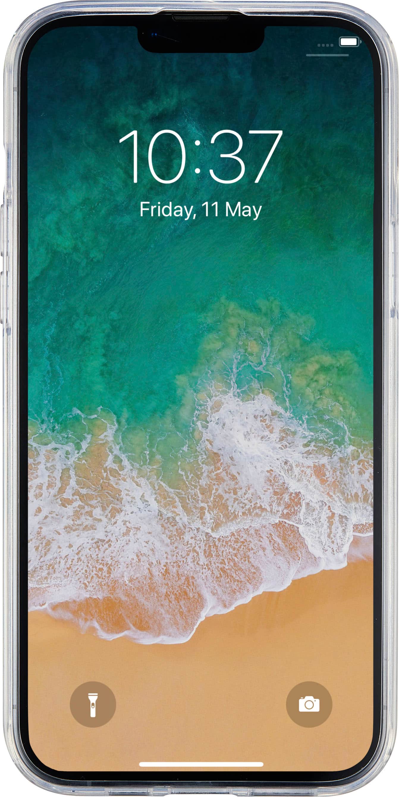 Alt View 1. Insignia™ - Hard Shell Case for iPhone 13 Pro Max and iPhone 12 Pro Max - Clear.