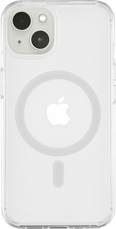 Insignia™ - Hard Shell Case with MagSafe for iPhone 13 - Clear