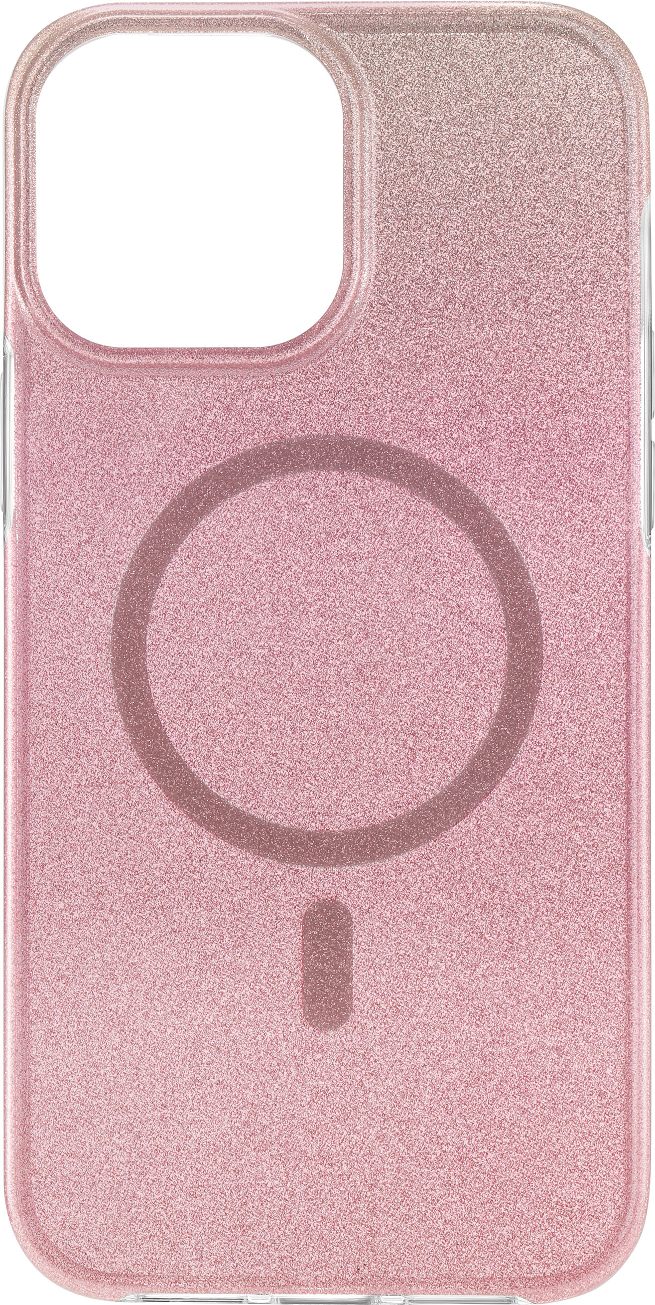 Kiq Apple - iPhone 13/13 Pro/14 - Holographic Square Case Marble Holo Light Pink Hot Pink
