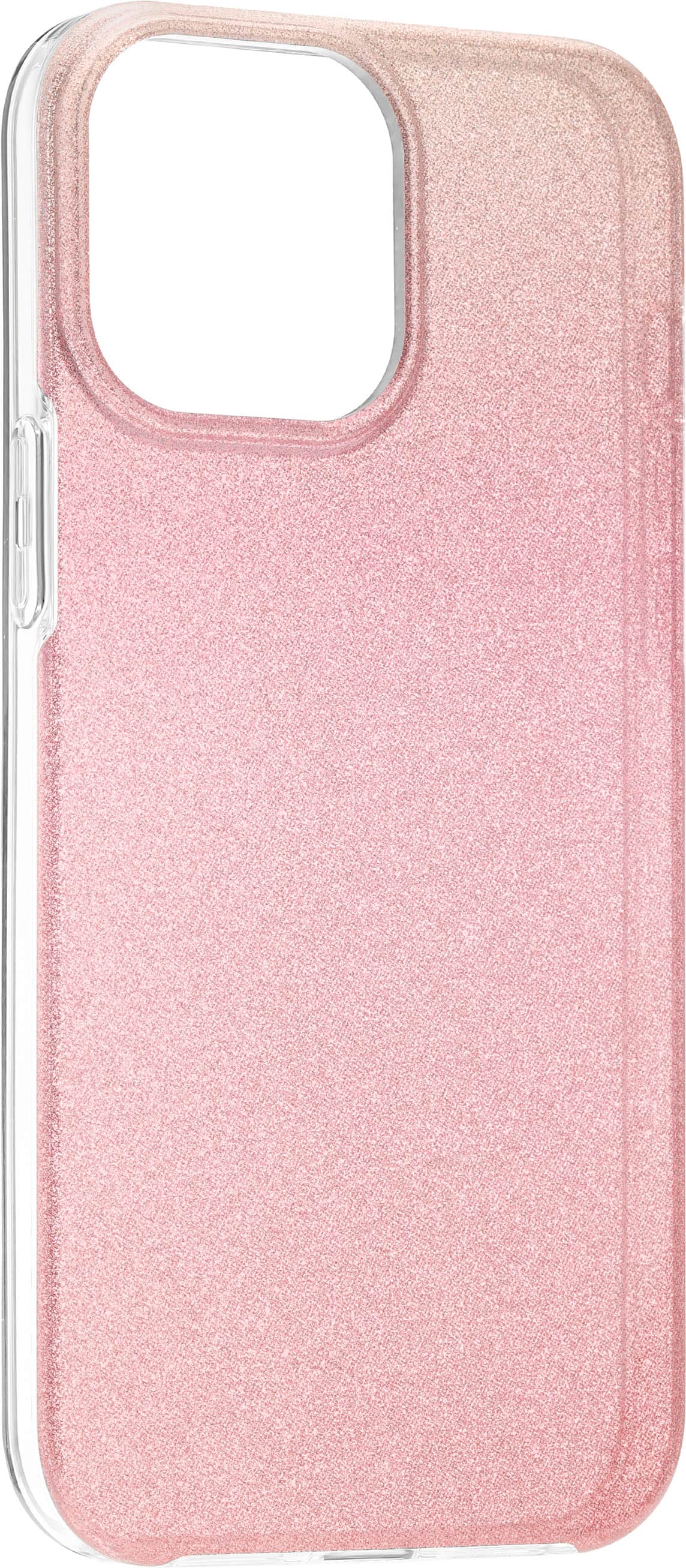 Alt View 12. Insignia™ - Hard Shell Case for iPhone 13 Pro Max and iPhone 12 Pro Max - Gradient Rose Gold Glitter.