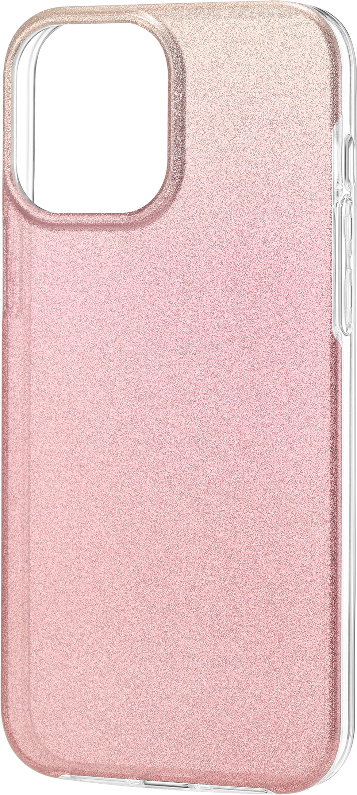 Insignia Hard Shell Case For Iphone 13 Pro Max And Iphone 12 Pro Max Gradient Rose Gold Glitter Ns Max13gcrg Best Buy