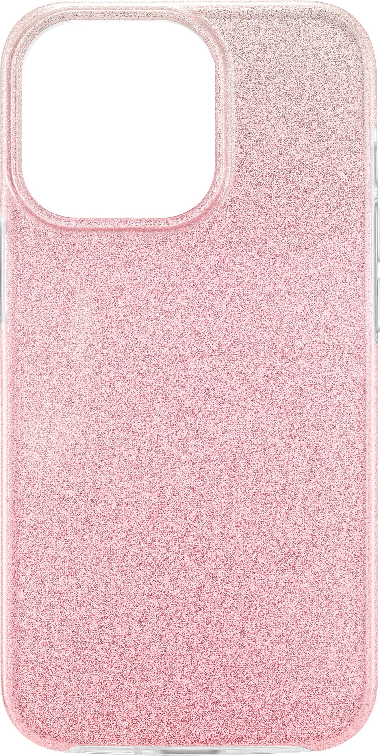 Alt View 11. Insignia™ - Hard Shell Case for iPhone 13 Pro - Gradient Rose Gold Glitter.