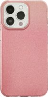 Insignia™ - Hard Shell Case for iPhone 13 Pro - Gradient Rose Gold Glitter - Front_Zoom