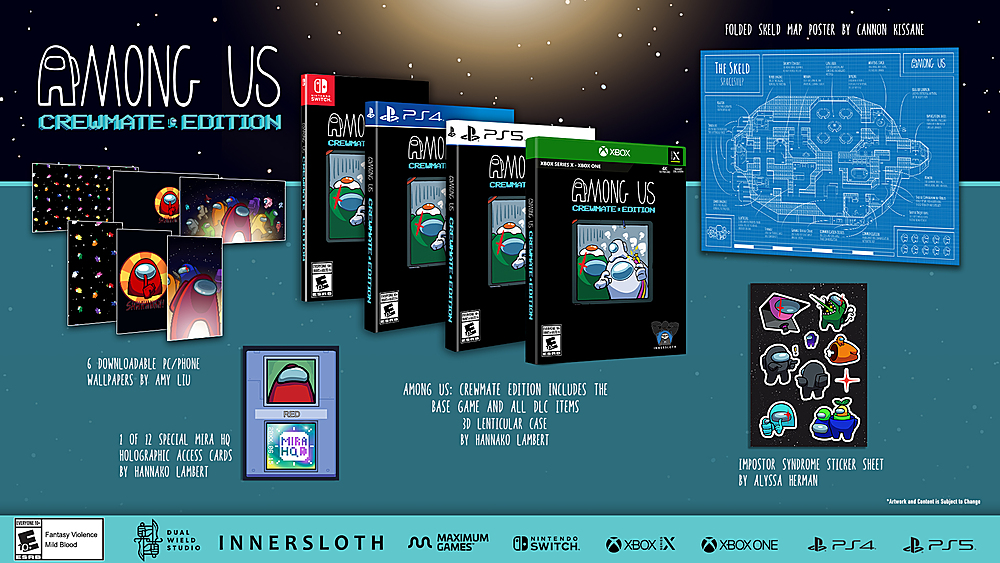 Left View: Among Us: Crewmate Edition, Maximum Games, Xbox Series X, Xbox One [Physical]