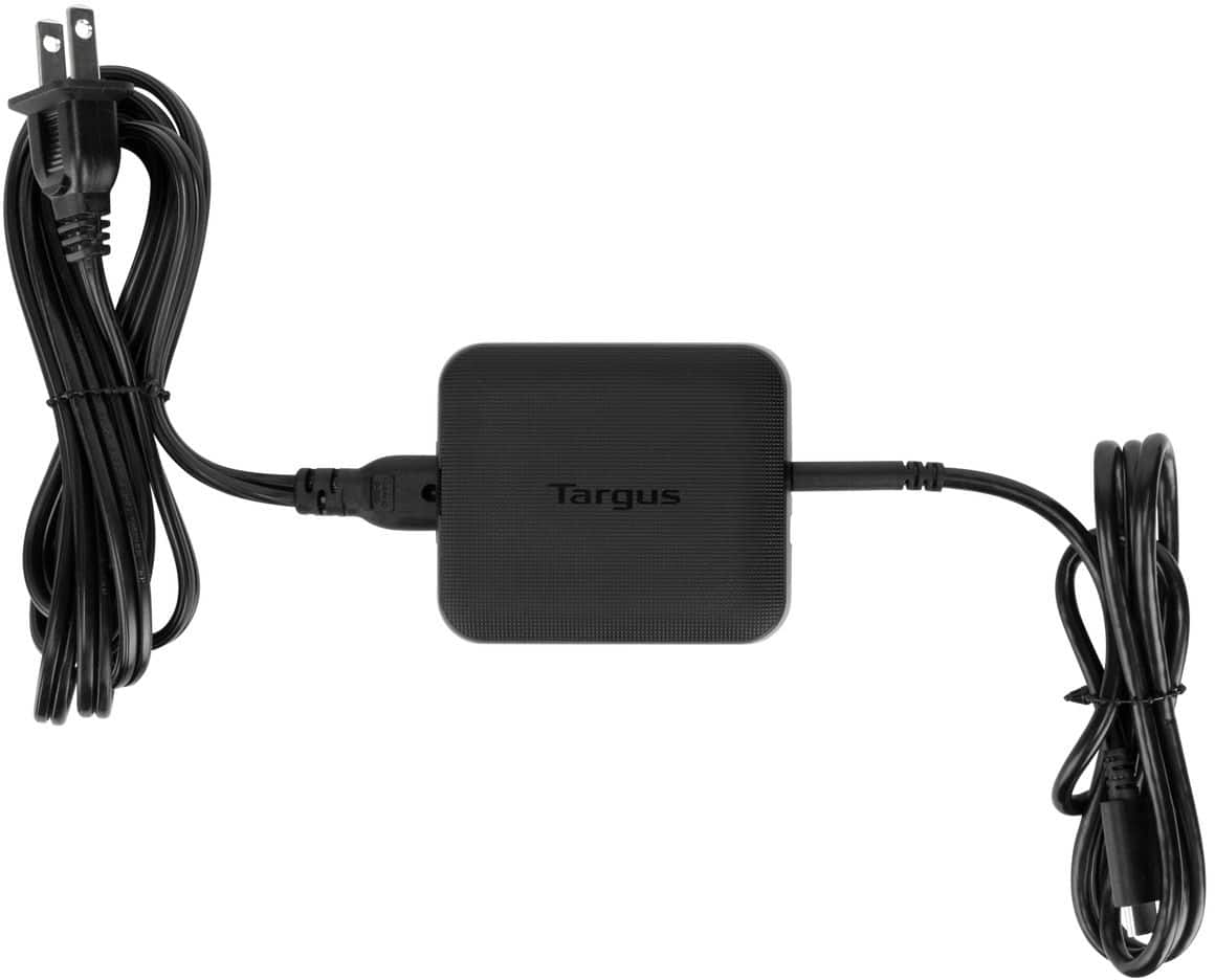 Alt View 1. Targus - 65W USB-C/USB-A Laptop Charger - Black.