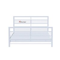 X Rocker - Basecamp Gaming Bed Frame with Storage, Full - White - Front_Zoom