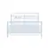 Front. X Rocker - Basecamp Gaming Bed Frame with Storage, Full - White.