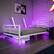 Alt View 14. X Rocker - Basecamp Gaming Bed Frame with Storage, Full - White.