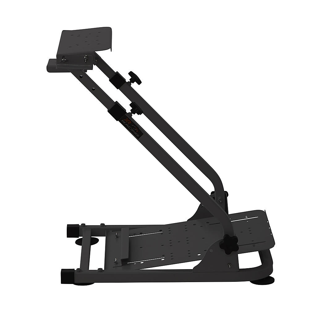 Left. X Rocker - XR Racing Rig Stand for Steering Wheel, 32.09" x 23.98" x 30.31" - Black.