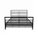 Front. X Rocker - Basecamp Gaming Bed Frame with Storage, Full - Black.