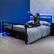 Alt View 12. X Rocker - Basecamp Gaming Bed Frame with Storage, Full - Black.