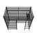 Left. X Rocker - Battle Den Gaming Bunk Bed with TV Mount, Twin - Black.